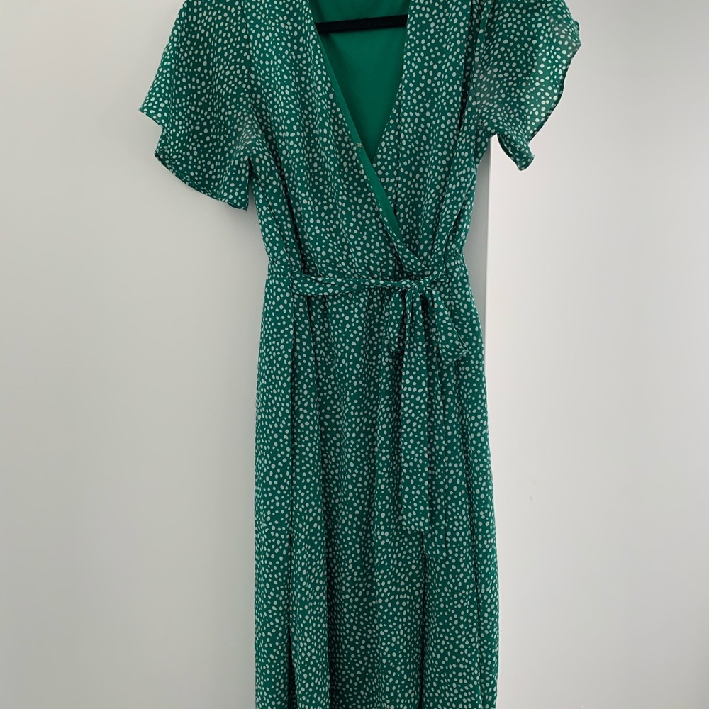 Green Wrap Dress